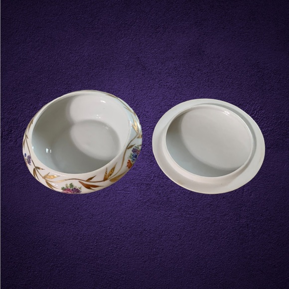 Limoges Large Rose Floral Bouquet Sphere Round Trinket Keepsake Jewelry Box - Picture 7 of 12